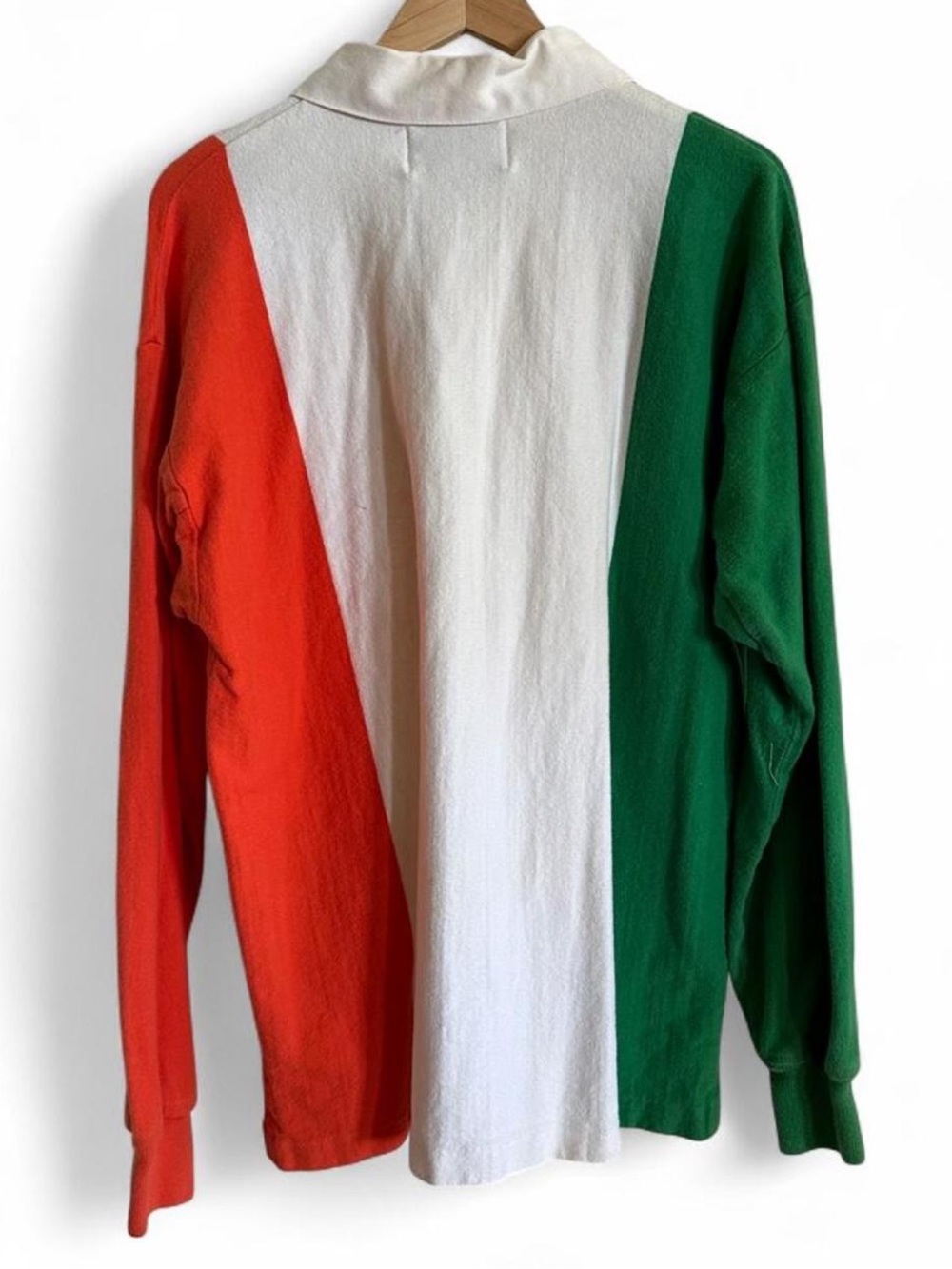 Vintage USA Irish Rugby Shirt XL McCormack Shamrock Colorblock Long Sleeve Polo - Picture 3 of 8
